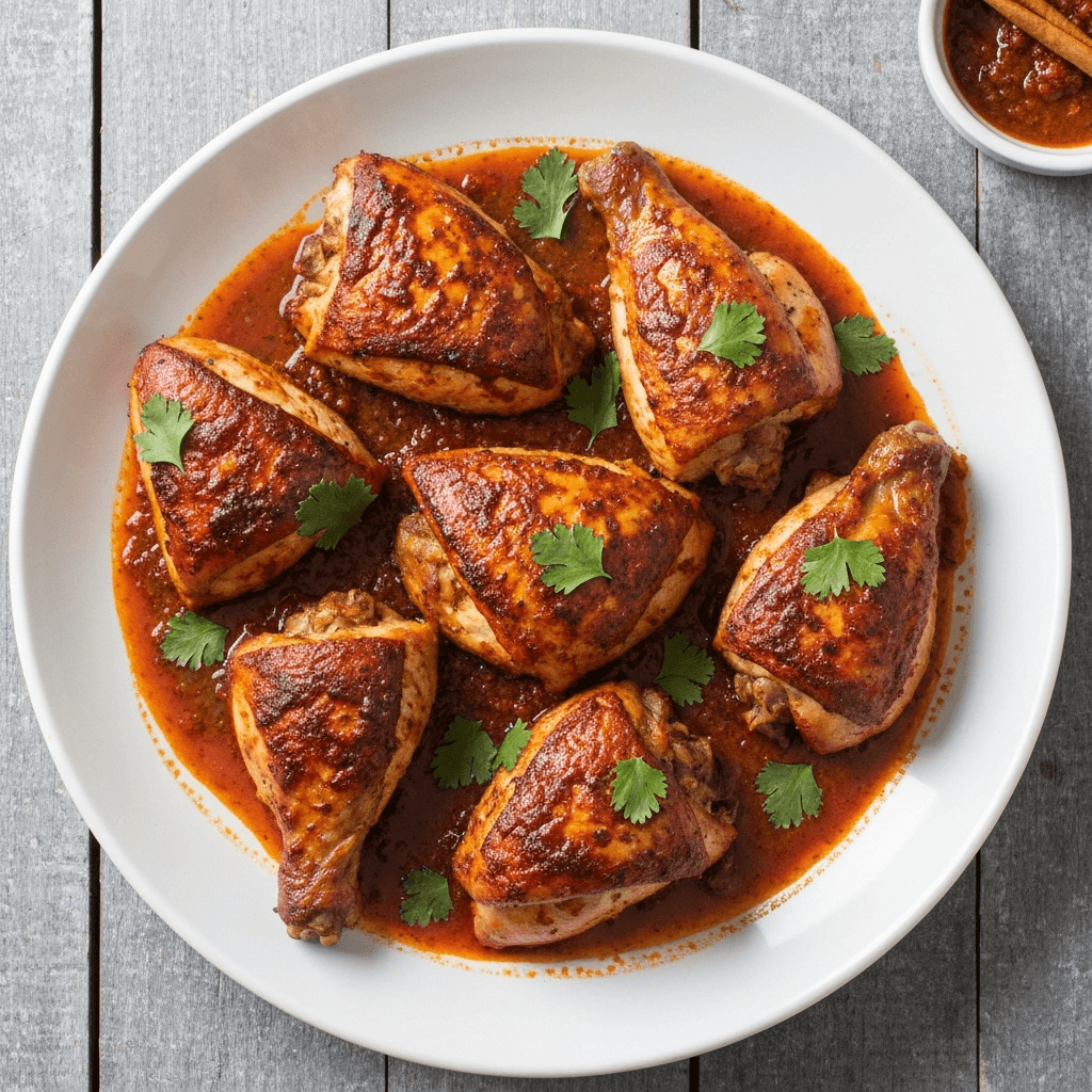 Spiced Yogurt Marinated Chicken Roast (Tandoori Style)