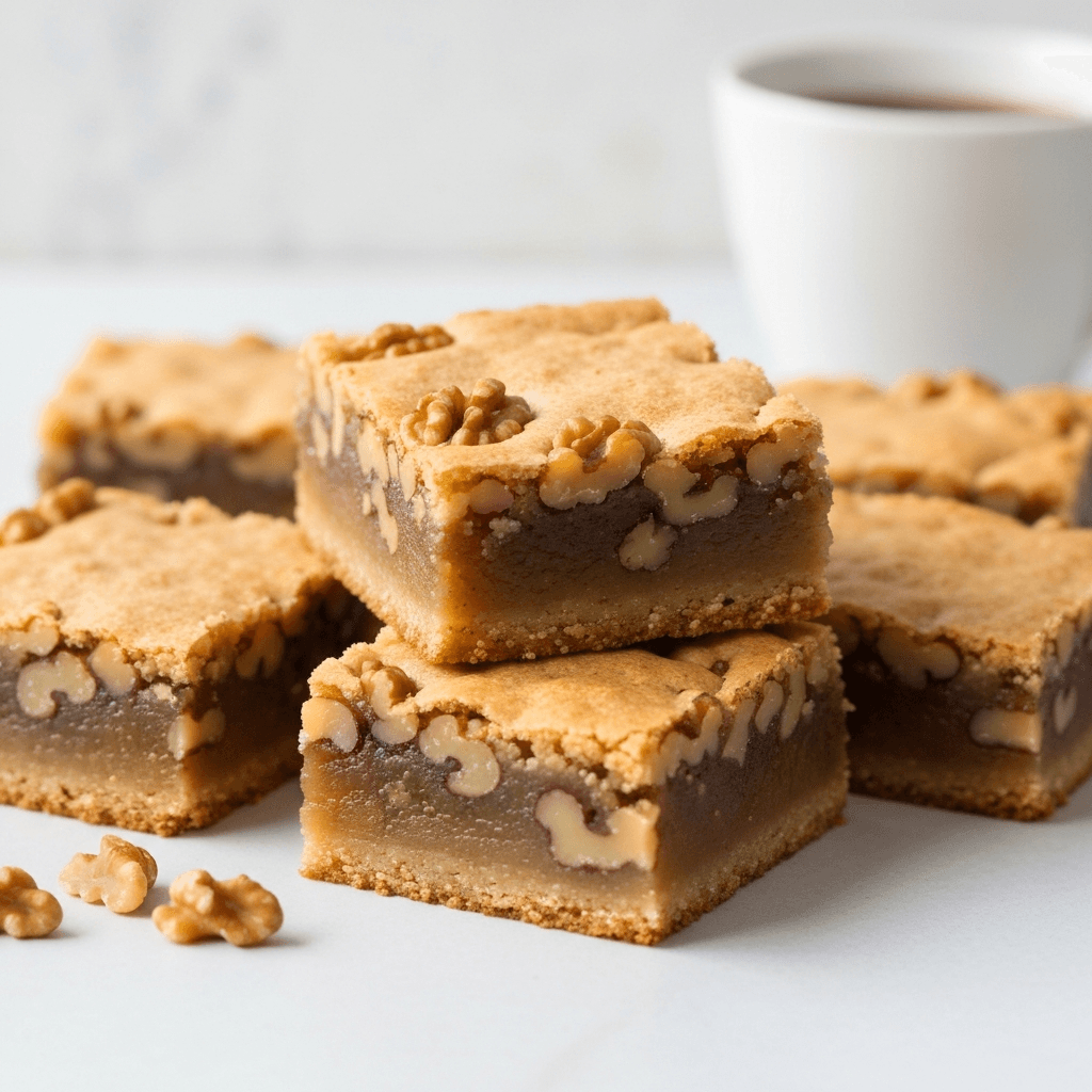 Maple and Walnut Blondies