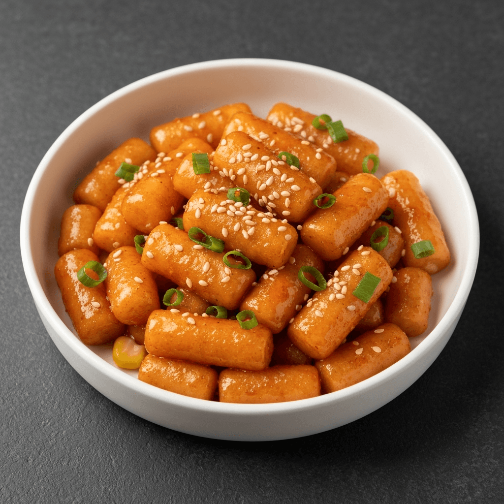 Korean Corn Cheese (Kkanpung Saeu) with Scallions and Sesame Seeds