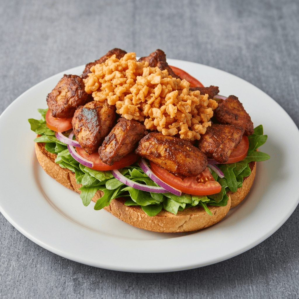 Tandoori Chicken Salad Sandwich with Mango Chutney Mayo