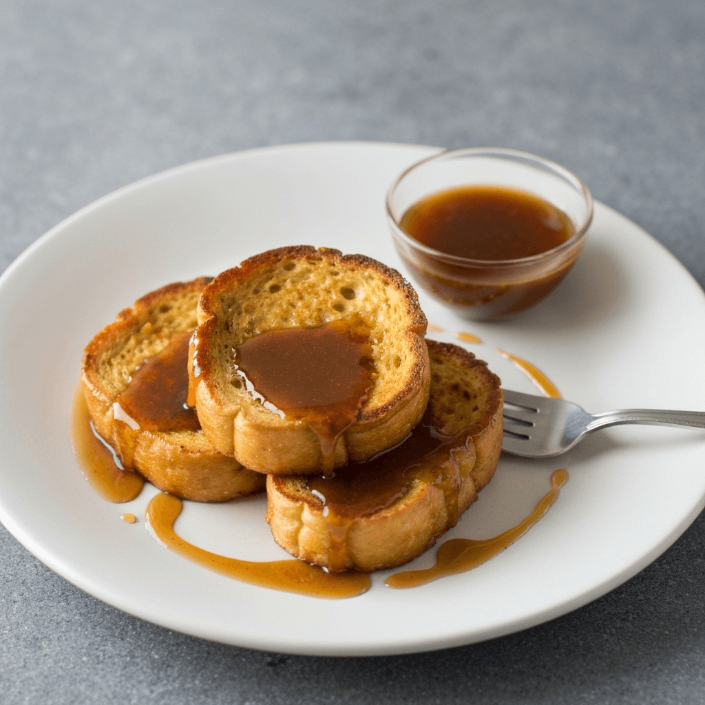Tamale French Toast with Cajeta Syrup