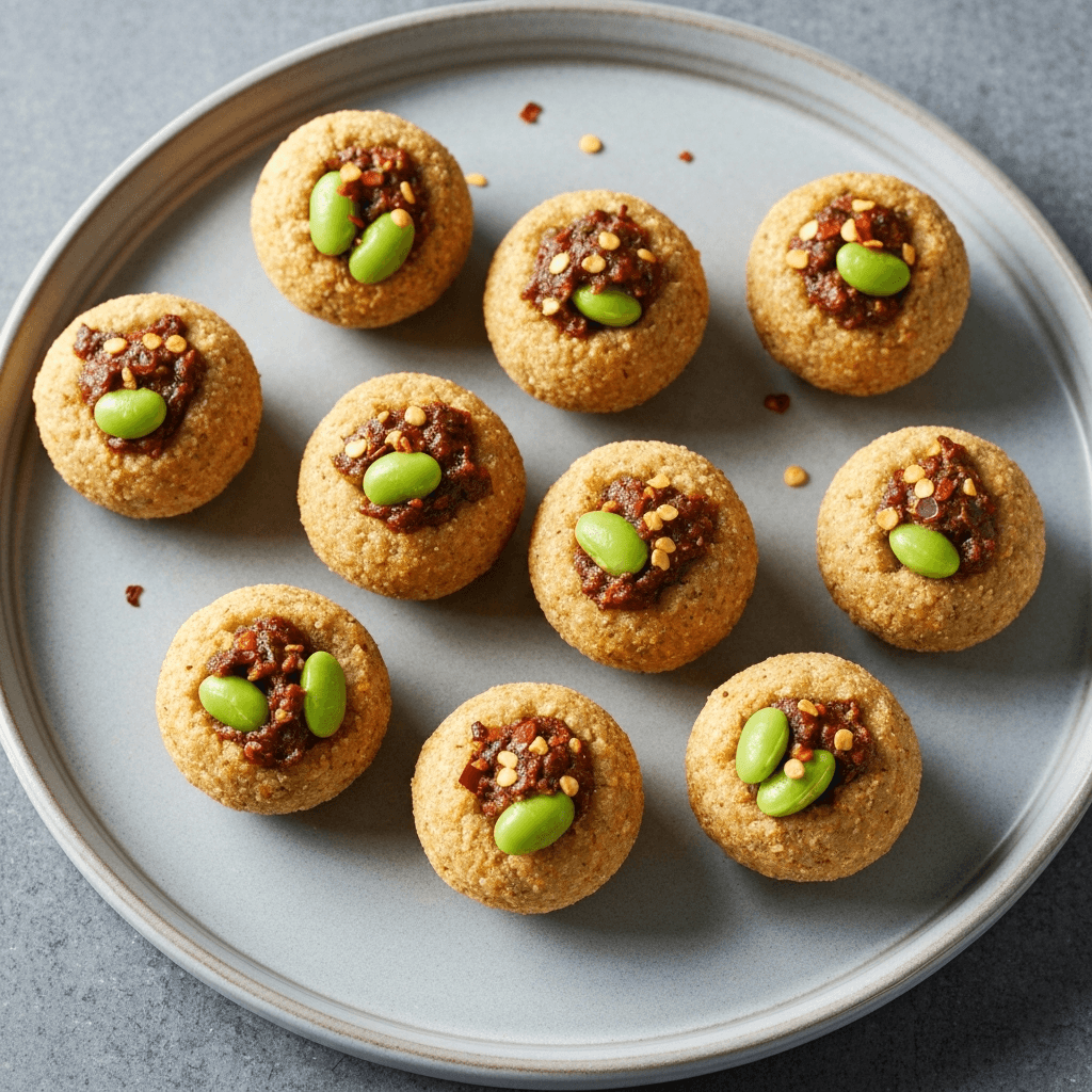 Spicy Edamame & Feta Bites