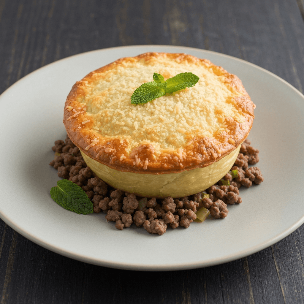 Lamb and Mint Cottage Pie with Parmesan Crust