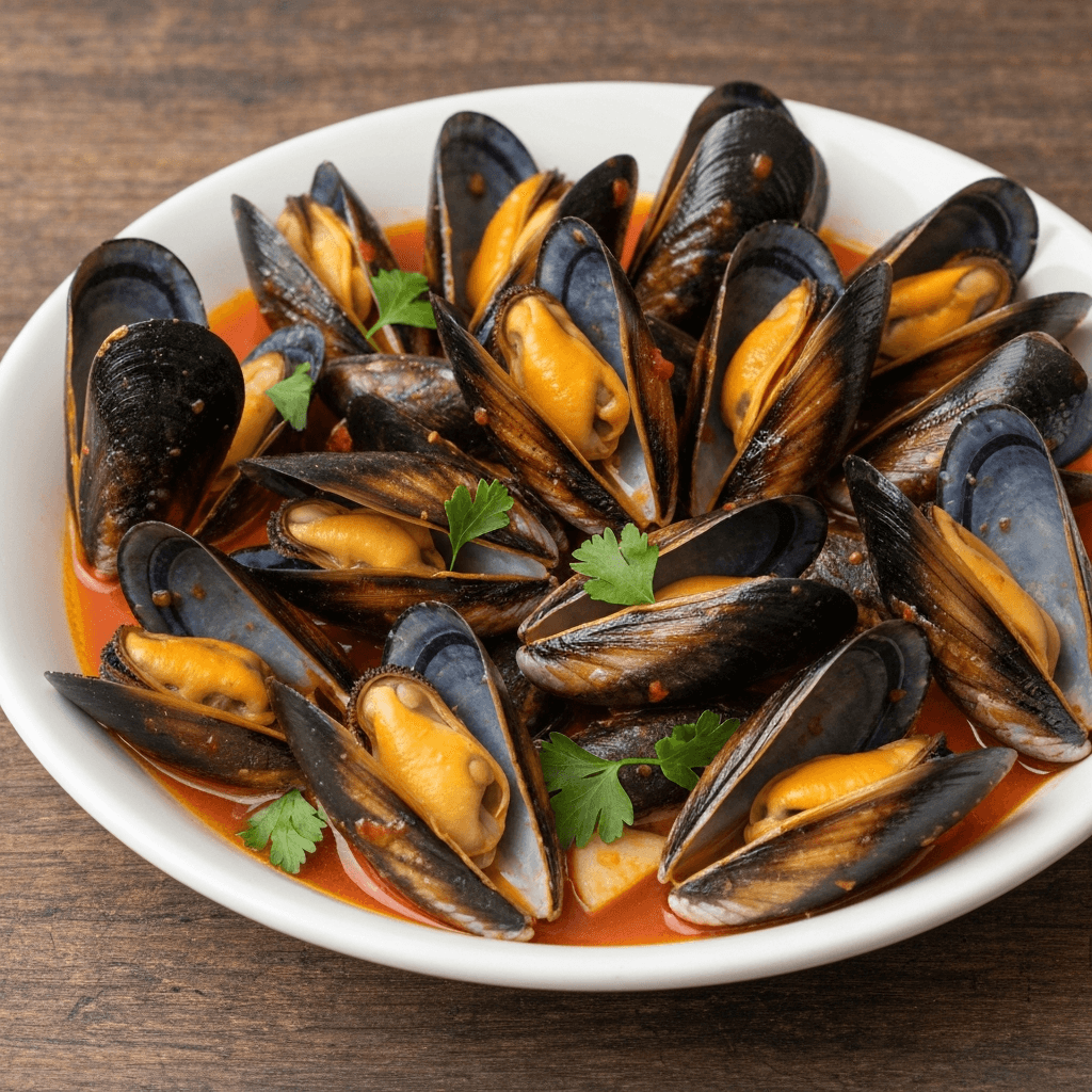 Mussels in Spicy Tomato Sauce (Mejillones en Salsa)