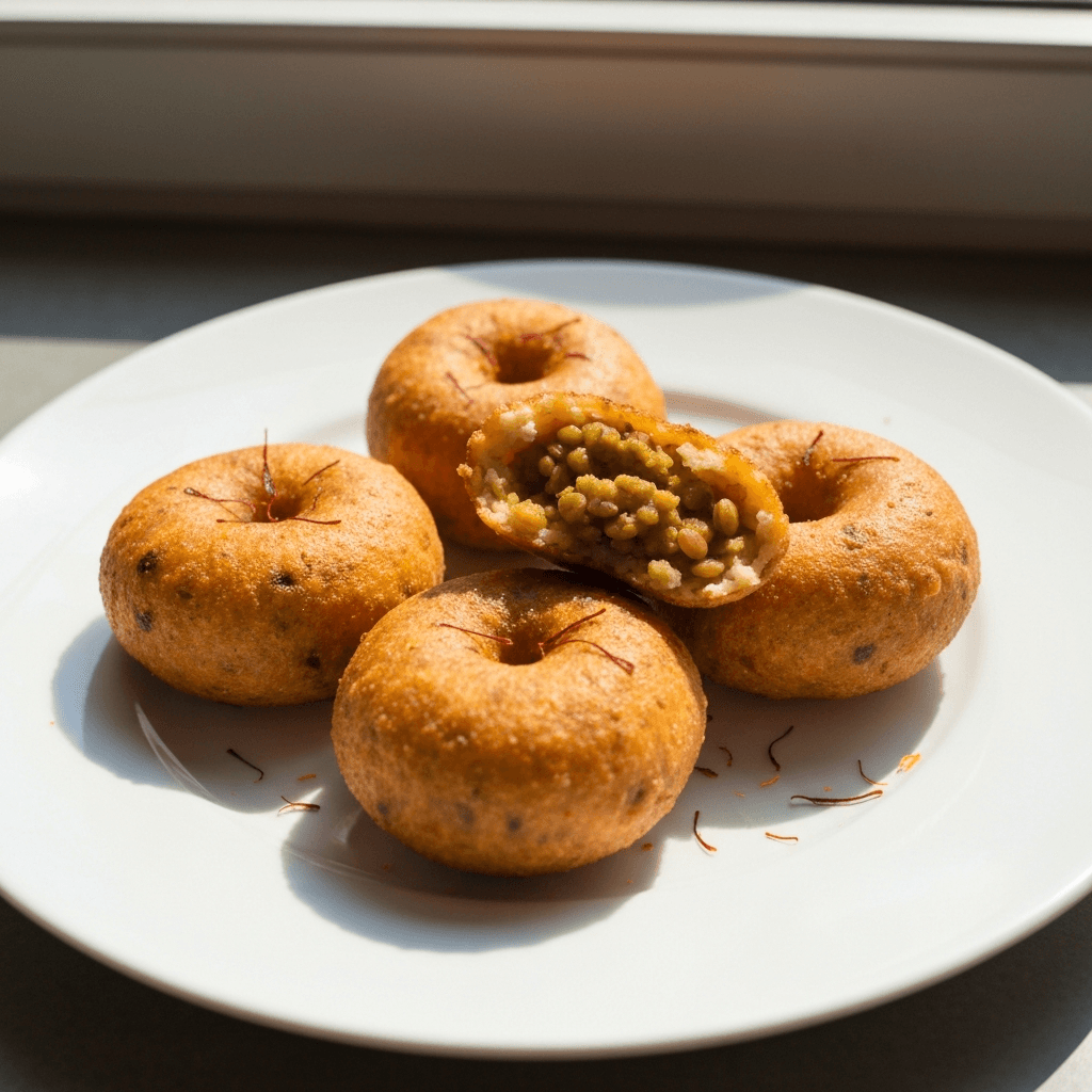 Masala Vada (Spiced Lentil Fritters)
