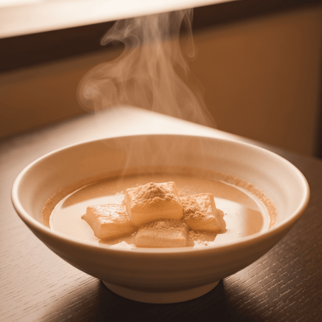 Mochi and Kinako Nabe Dessert