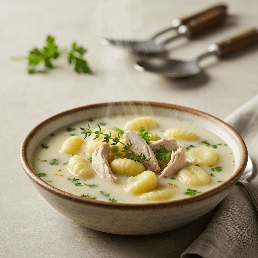 Slow Cooker Chicken and Gnocchi Soup