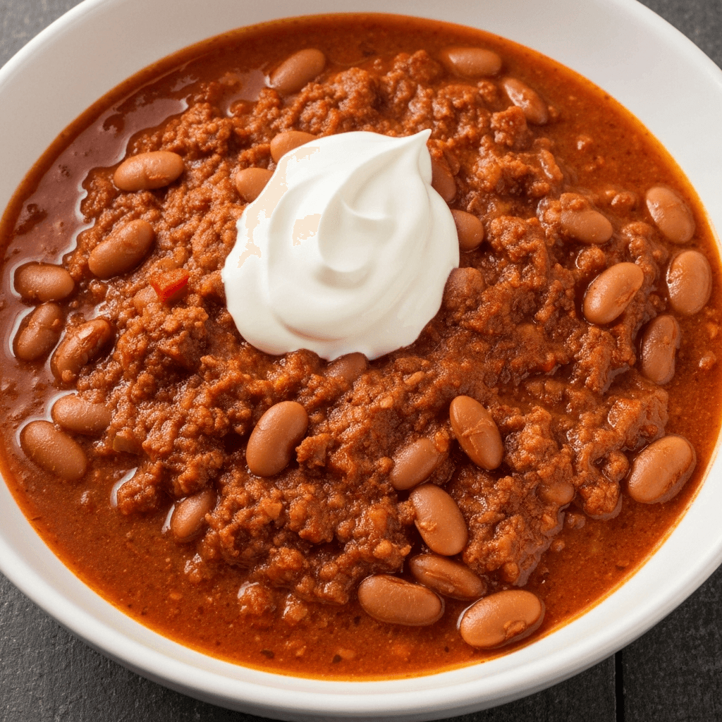 Spicy Chorizo and Pinto Bean Chili