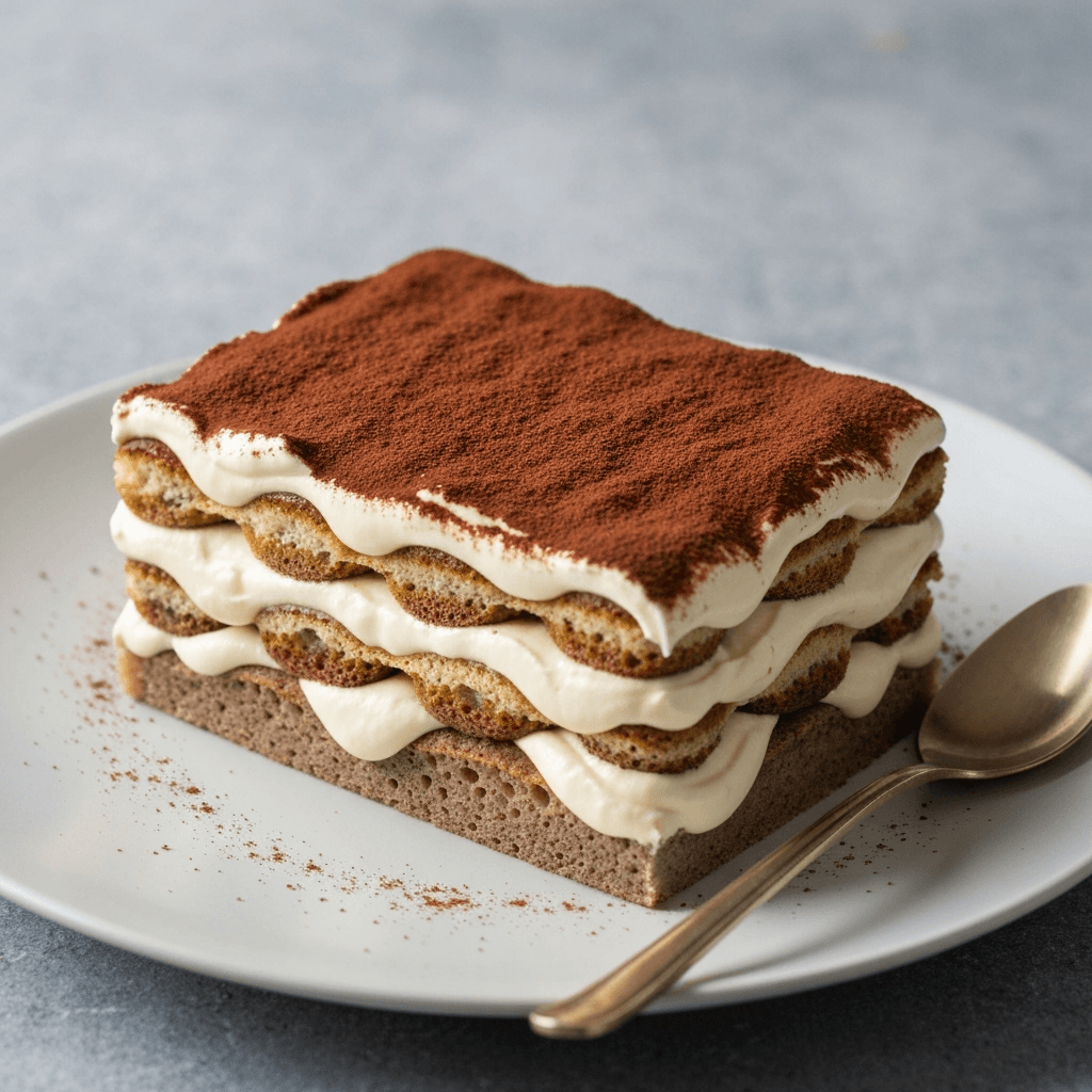 Injera Tiramisu with Coffee Liqueur