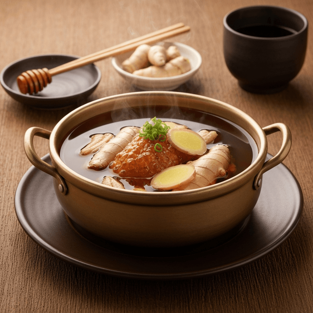 Korean Honey Ginger Tea (Saenggangcha) Hot Pot