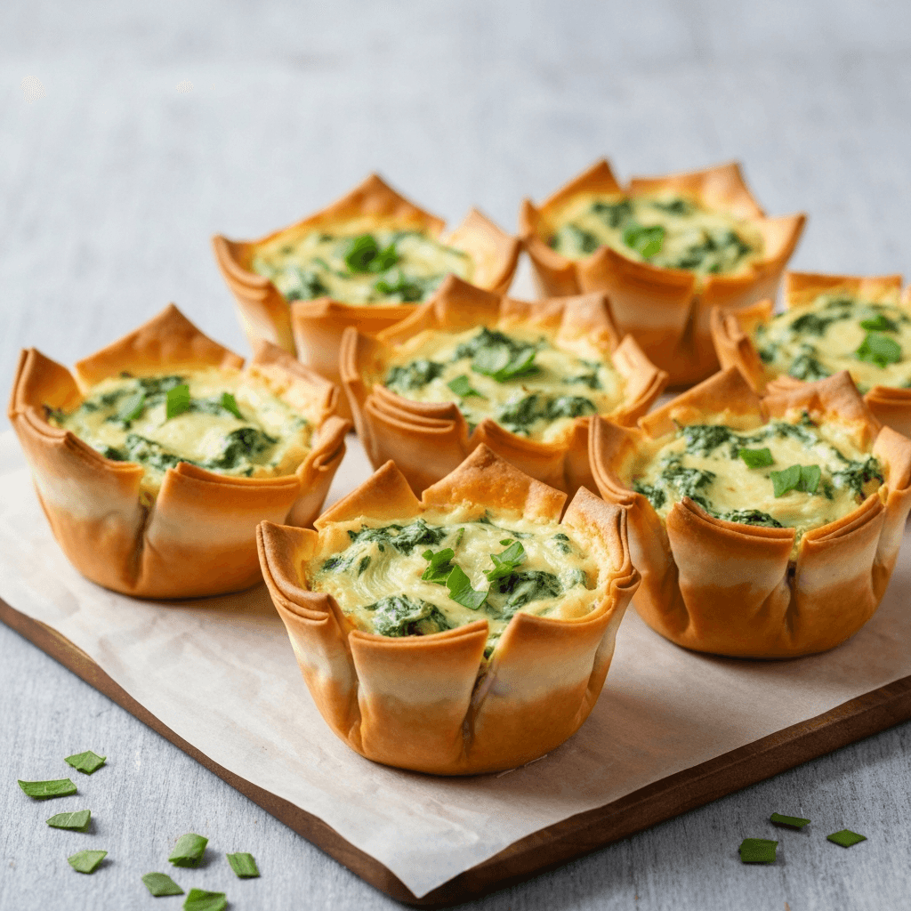 Baked Gluten-Free Artichoke and Spinach Dip Bites
