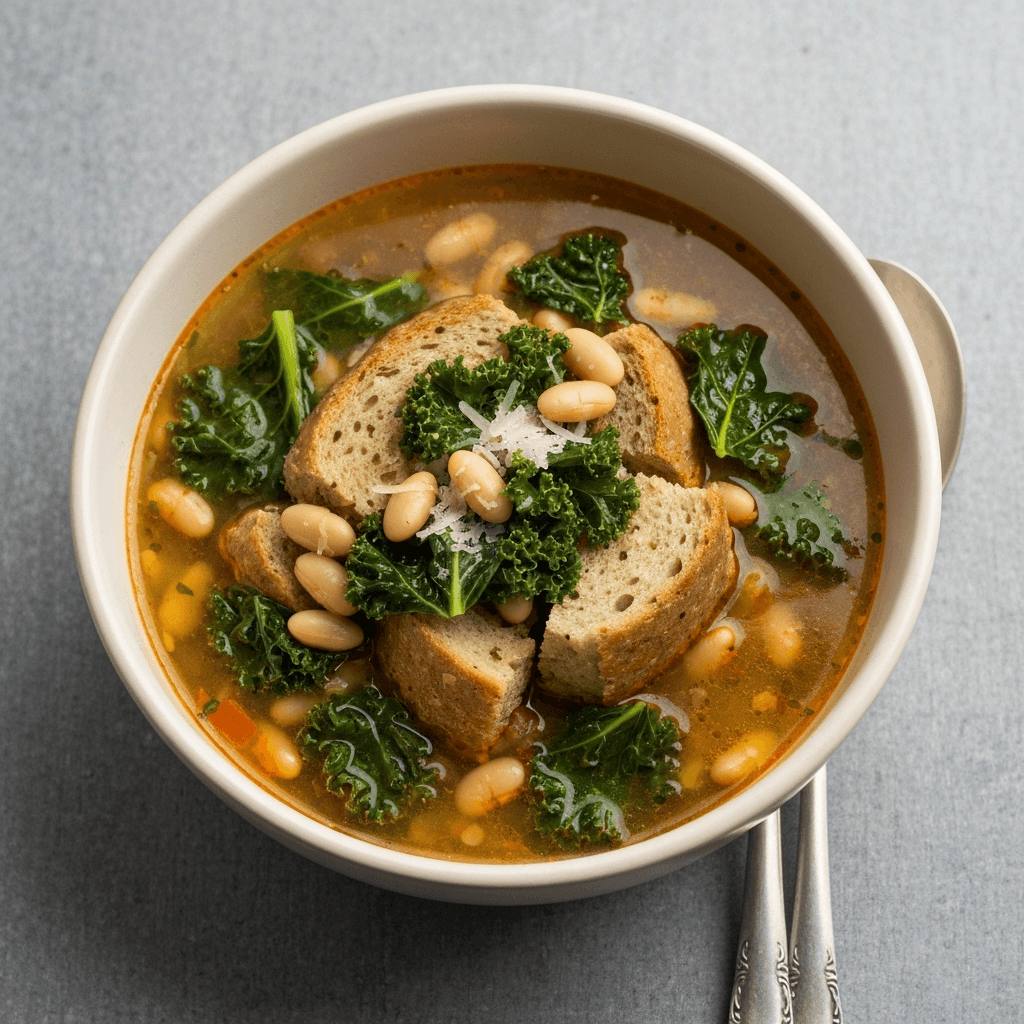 Ribollita with Lacinato Kale and Parmesan Broth