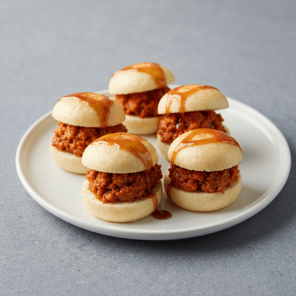 Crispy Chili Crab Mantou Sliders with Gula Melaka Glaze