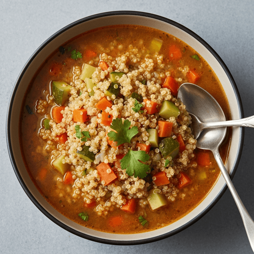 Gluten-Free Minestrone with Quinoa and Seasonal Vegetables