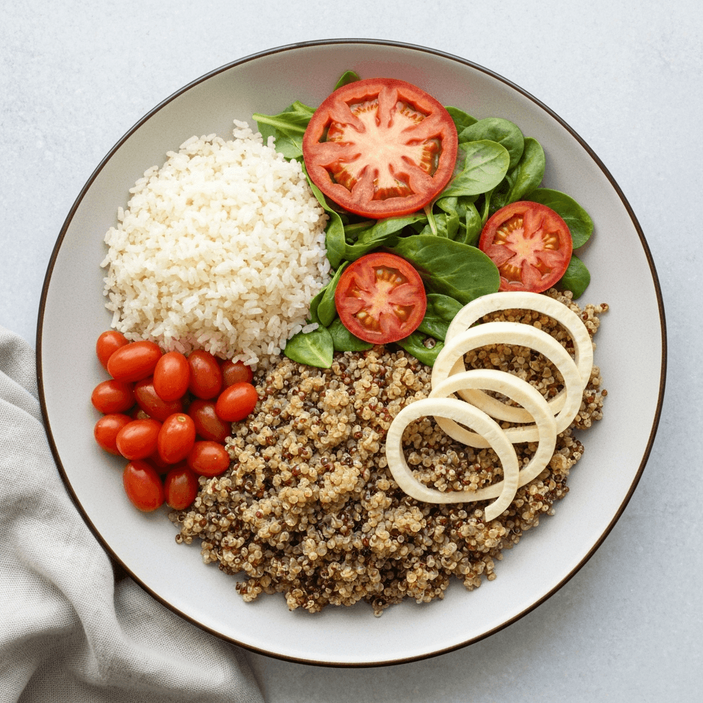 Speedy Mediterranean Quinoa Bowl