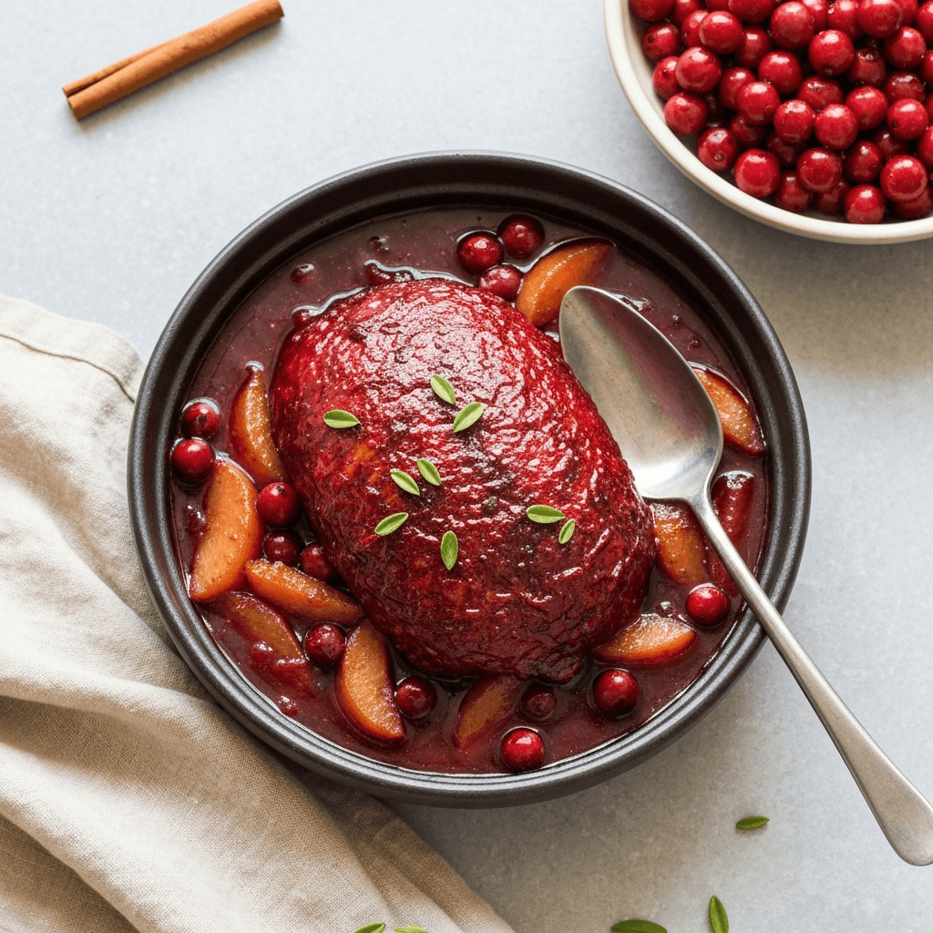 Tagine-Infused Apple and Cranberry Sauce