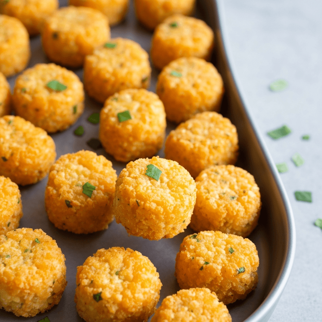 Cheesy Gluten-Free Cauliflower Tots