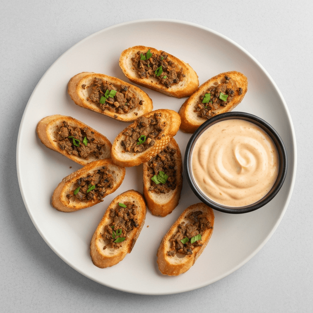 Bahn Mi Croutons with Spicy Aioli