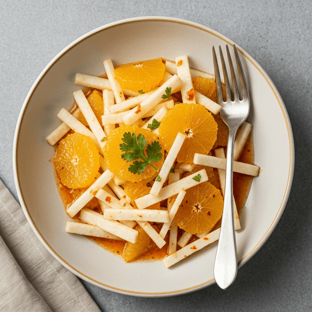 Refreshing Jicama and Orange Salad with Chili-Lime Dressing