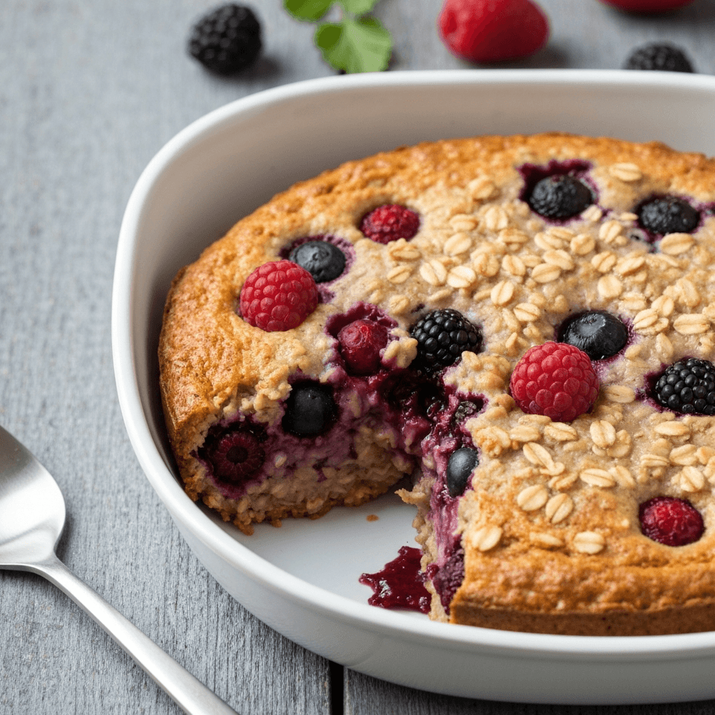 Gluten-Free Berry Baked Oatmeal