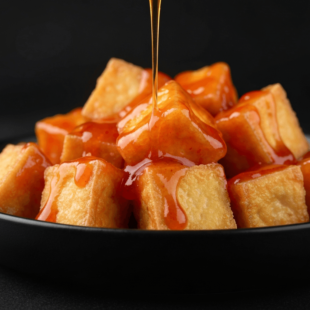 Spicy Korean Fried Tofu Bites