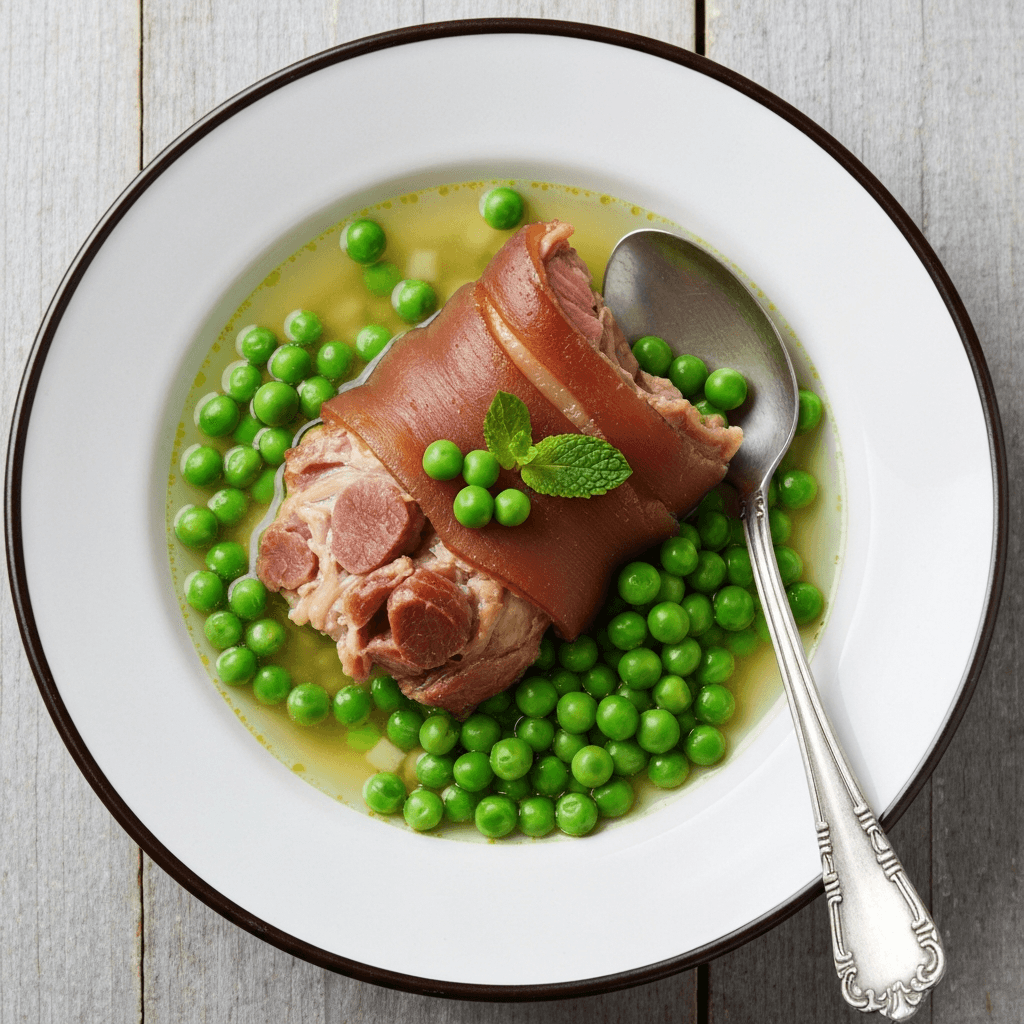Ham Hock and Pea Soup with Mint