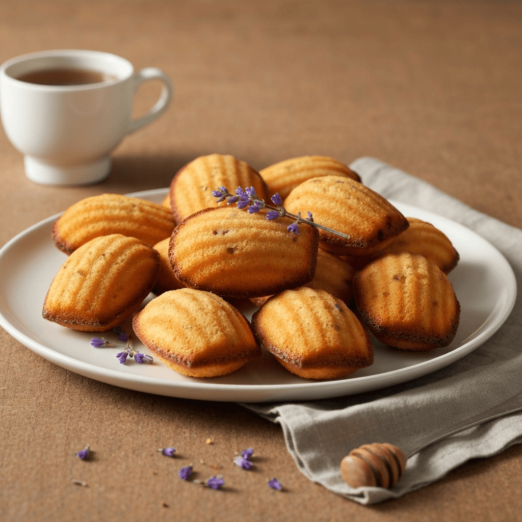 Lavender Honey Madeleines