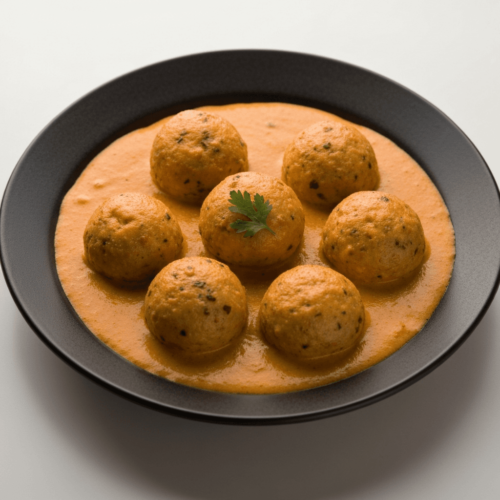 Malai Kofta (Potato and Cheese Dumplings in Creamy Sauce)