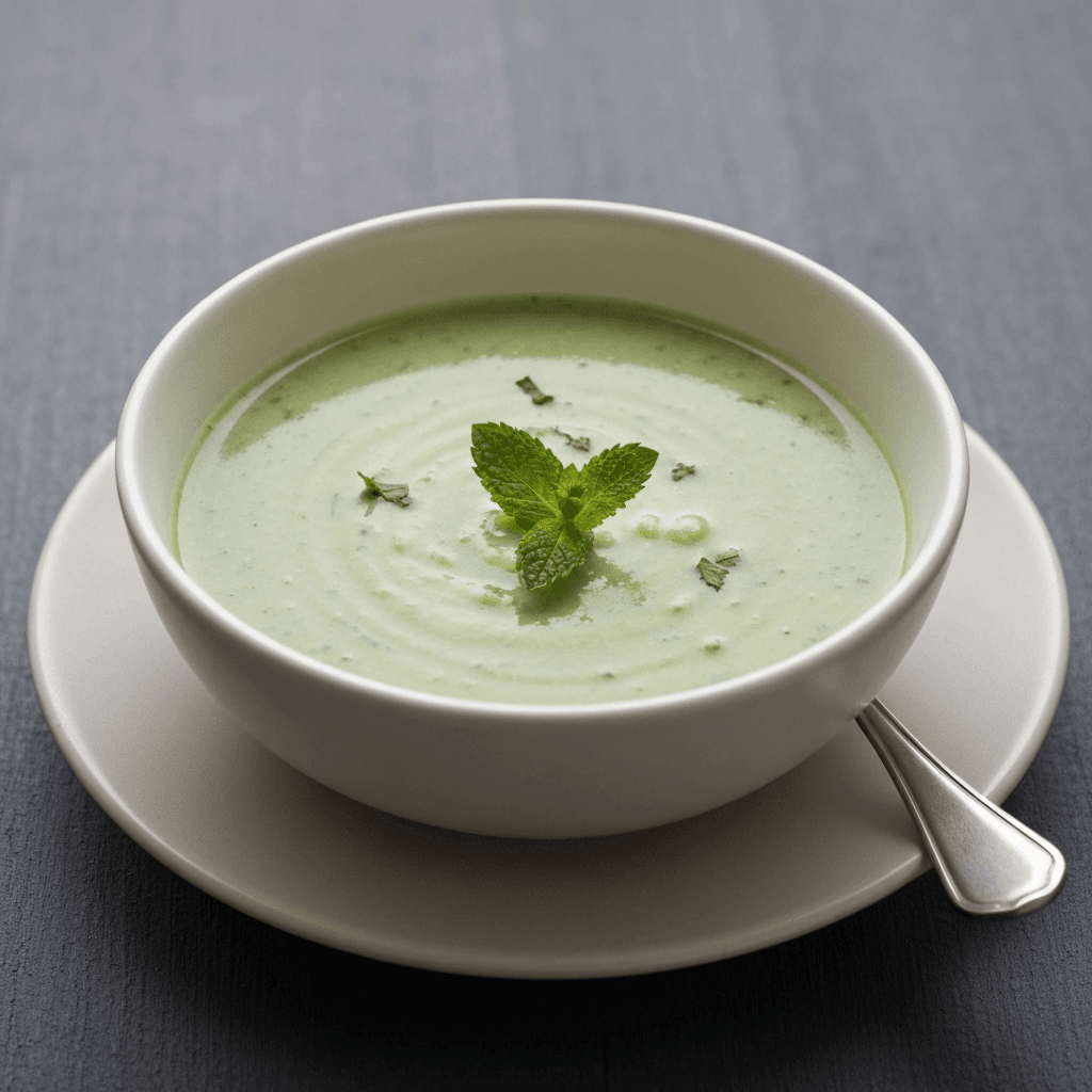 Watercress & Mint Soup with Crème Fraîche
