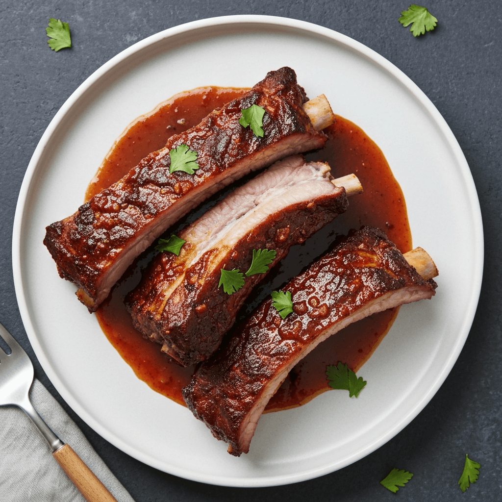 Black Bean and Guava BBQ Ribs