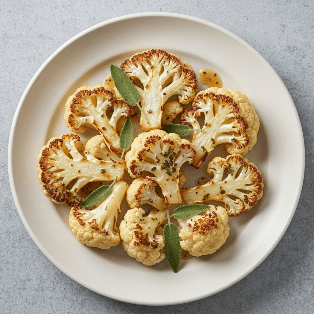 Roasted Cauliflower with Brown Butter and Sage