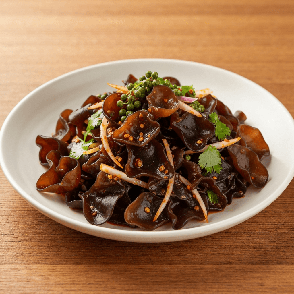 Sichuan Spicy Black Fungus Salad