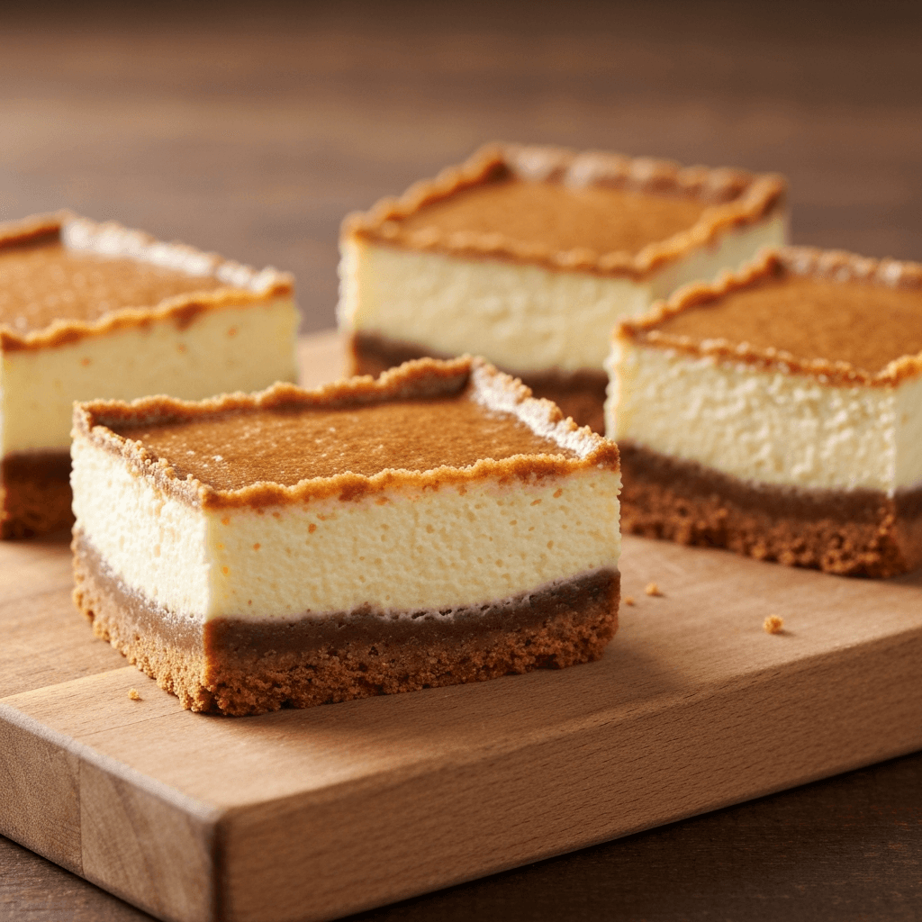 German Lebkuchen Cheesecake Bars