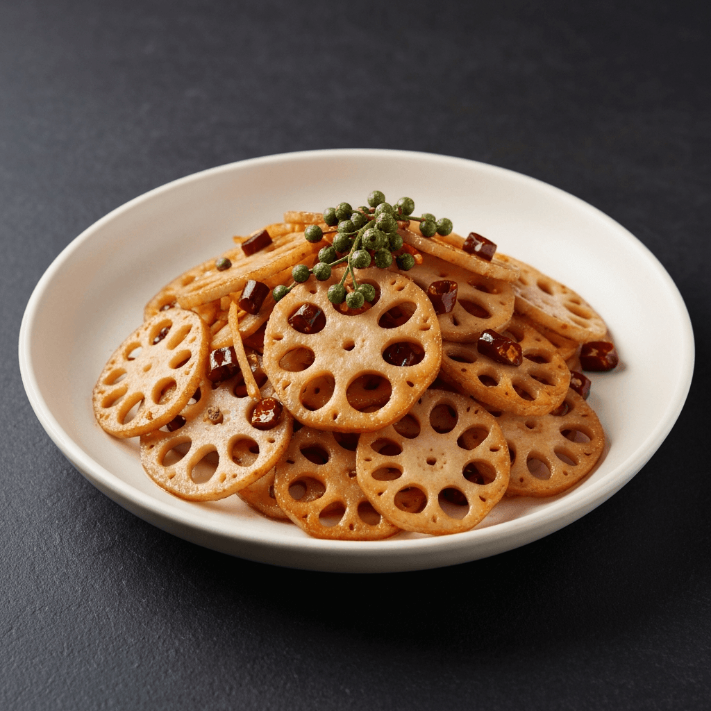 Sichuan Spicy Lotus Root Stir-Fry