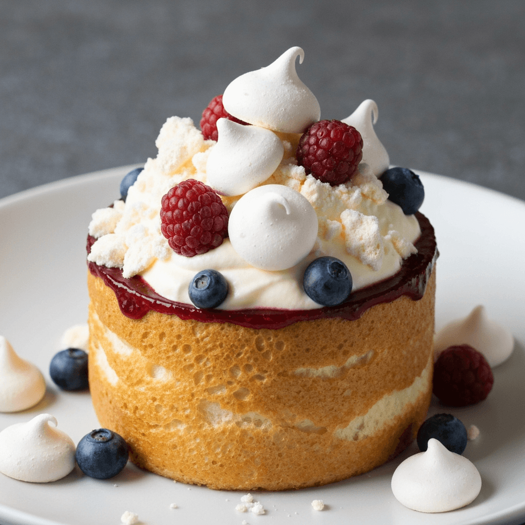 Eton Mess with Berries and Meringue Kisses