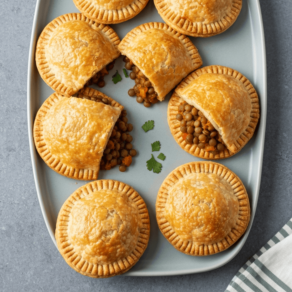 Moroccan Spiced Lentil and Vegetable Hand Pies