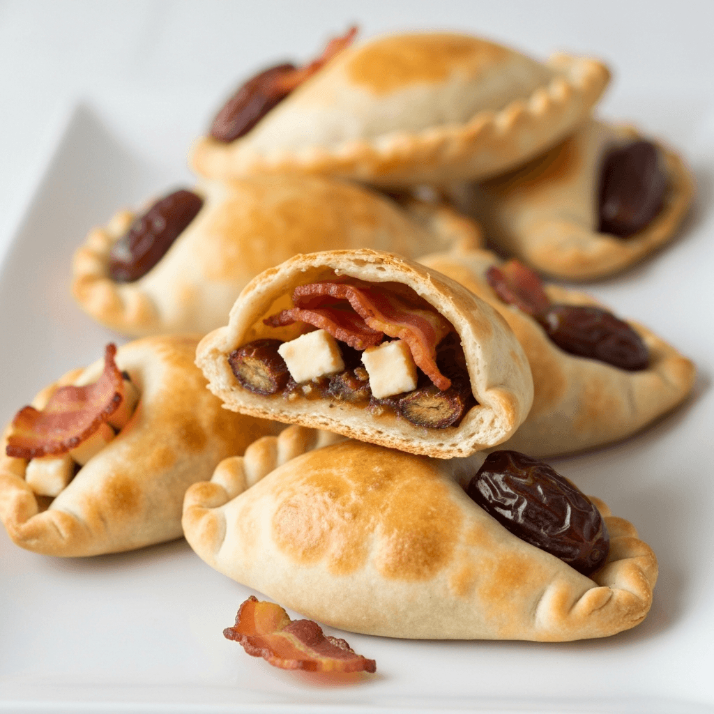 Bacon & Date Empanadas with Manchego Cheese