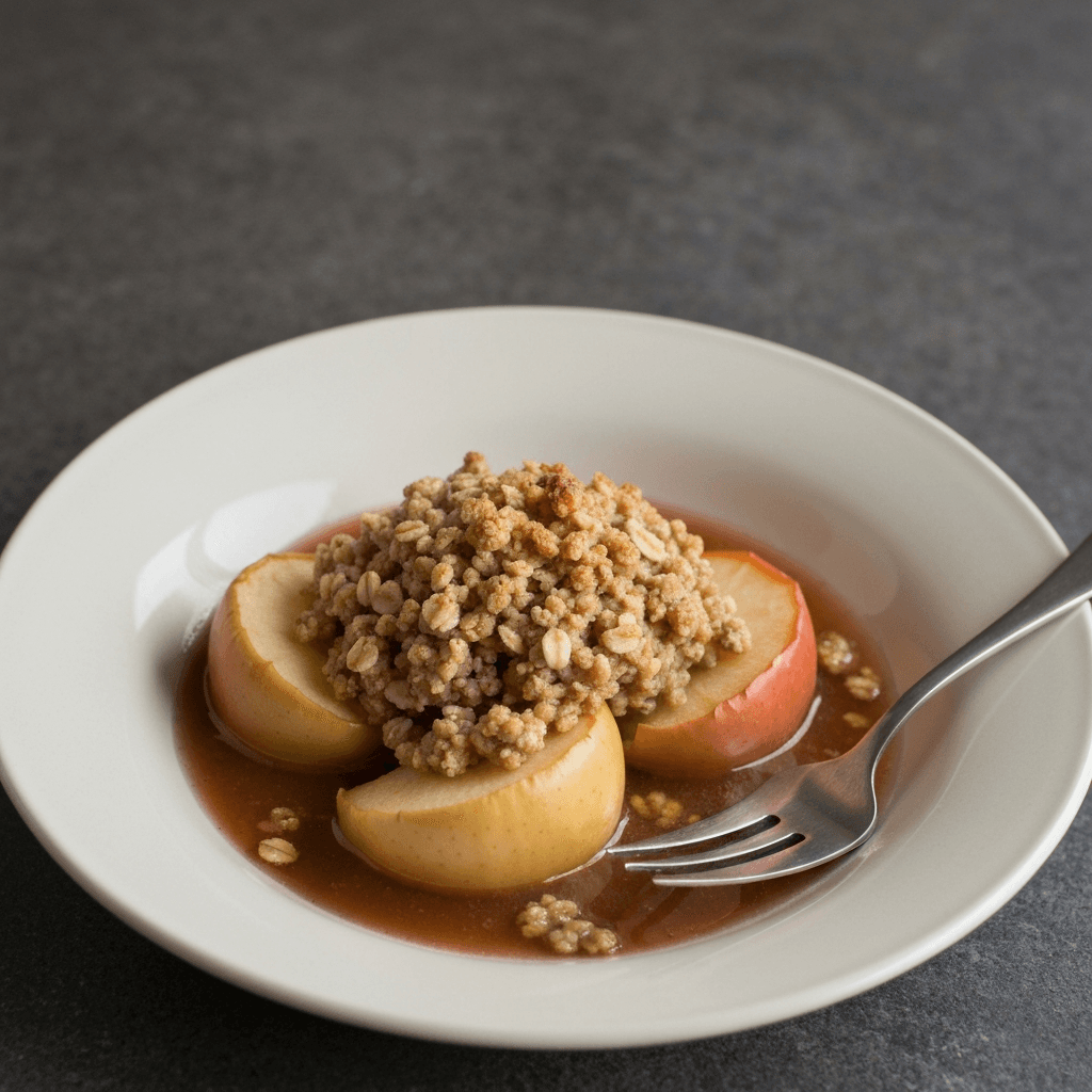 Baked Cinnamon Apples with Oatmeal Crumble