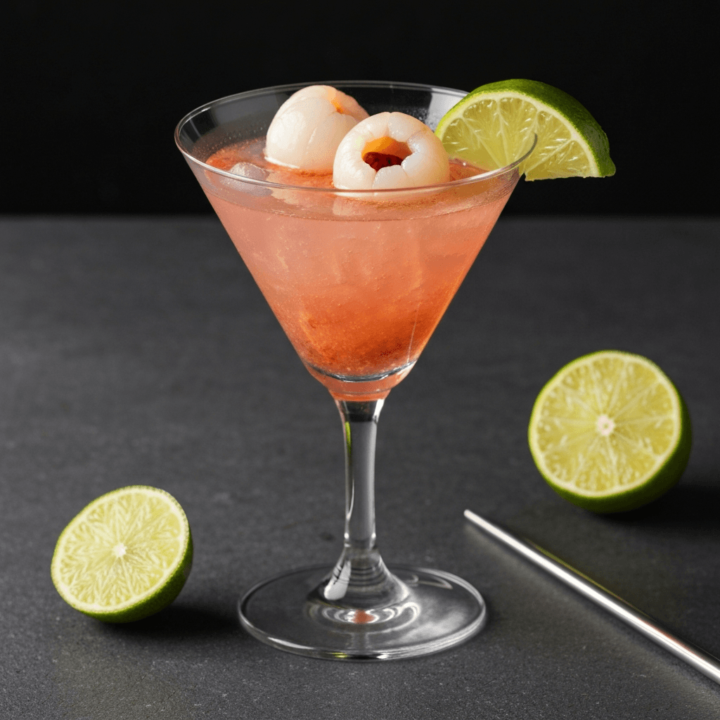 Lychee Martini with Ginger and Lime