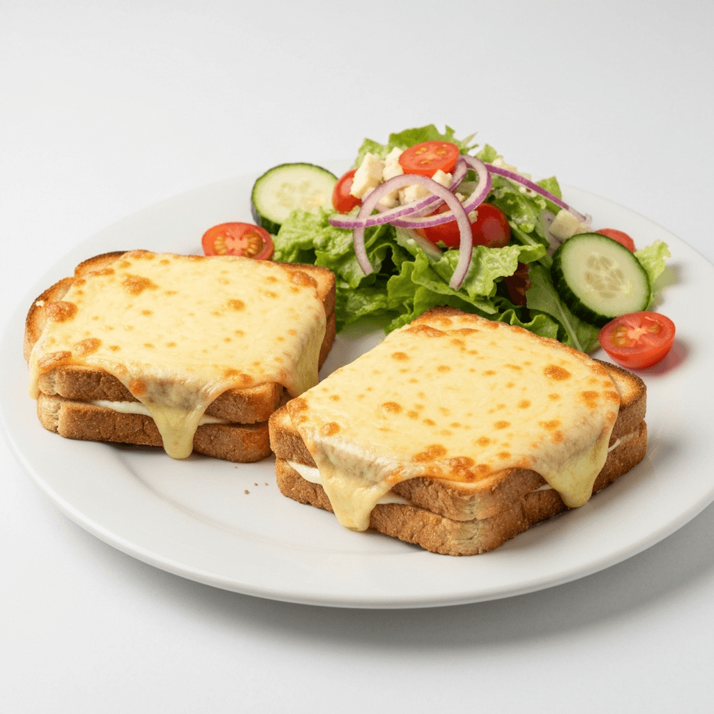 Croque Monsieur with Salad Niçoise