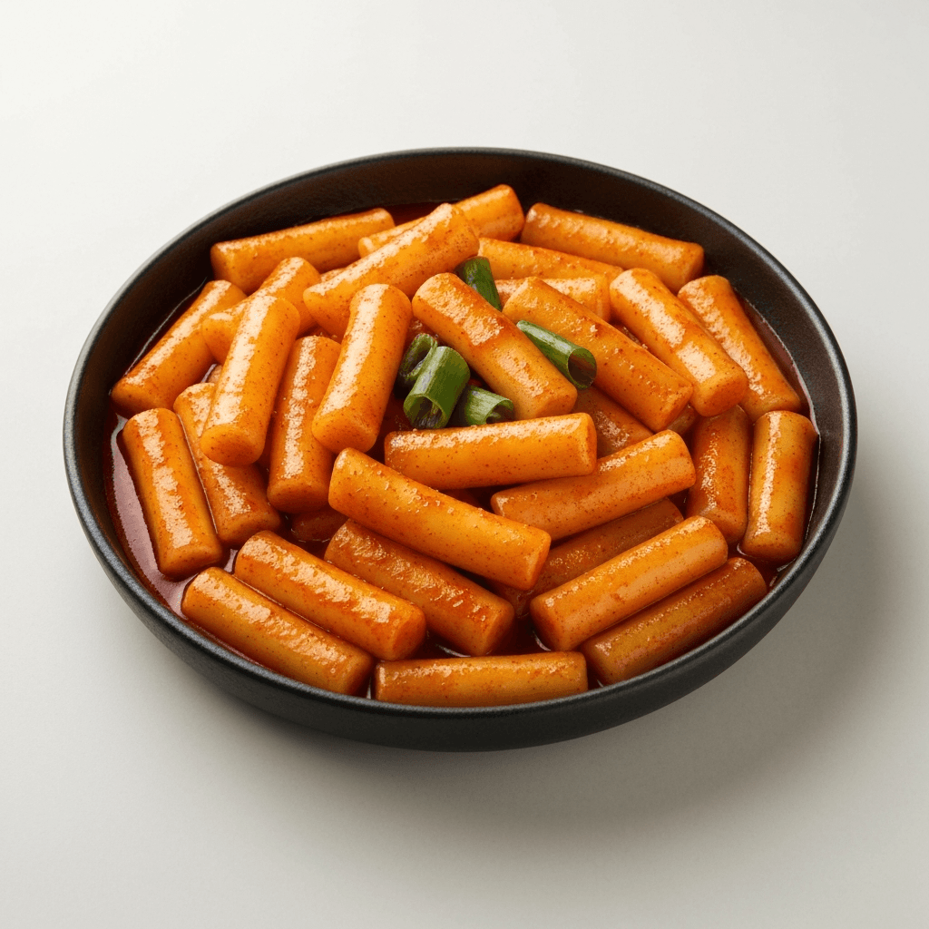 Spicy Korean Rice Cakes (Tteokbokki)