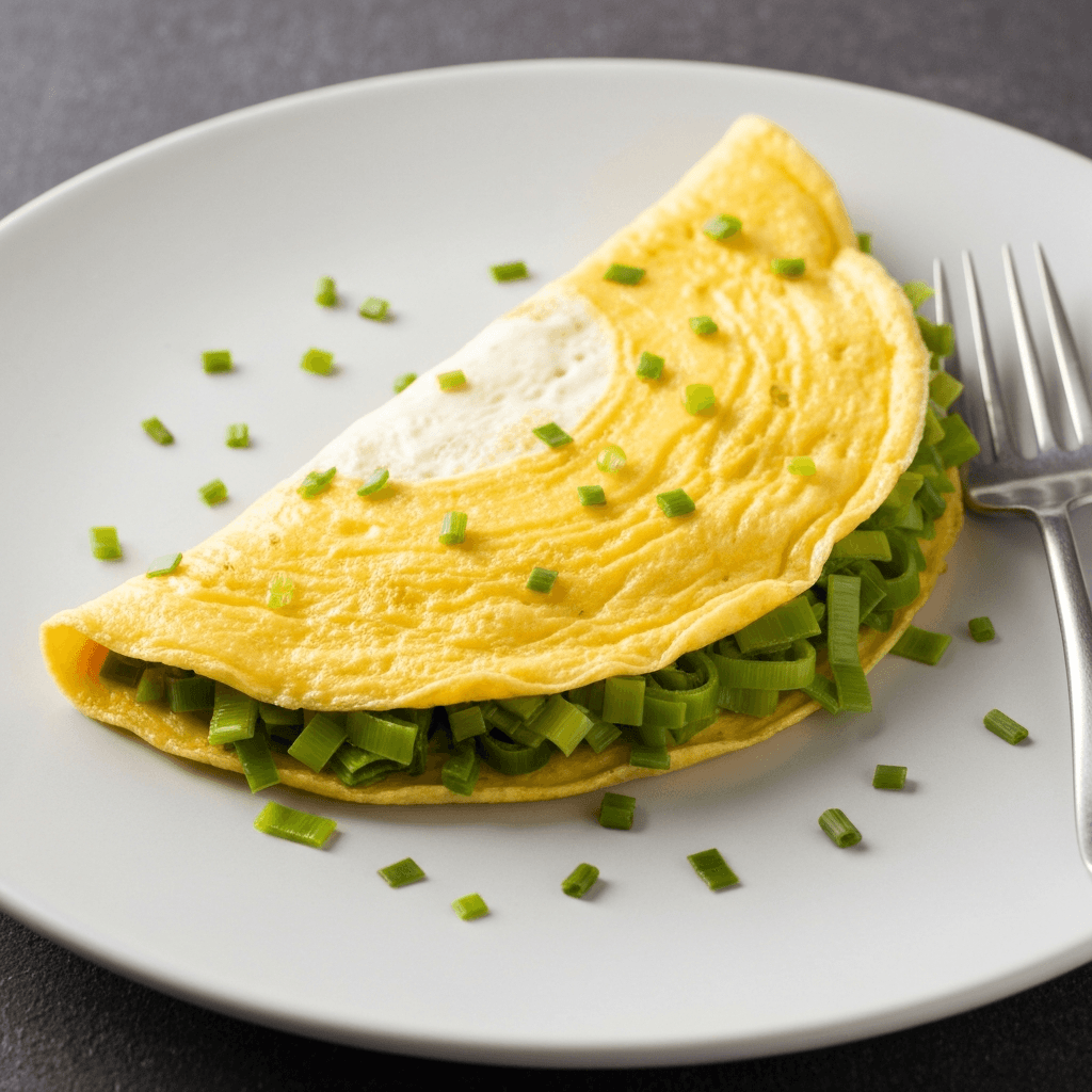 Leek and Jersey Cream Omelette