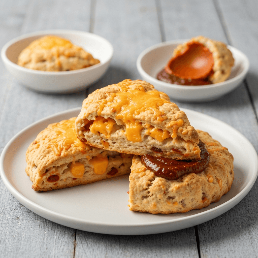 Chili and Cheddar Scones with Chipotle Butter