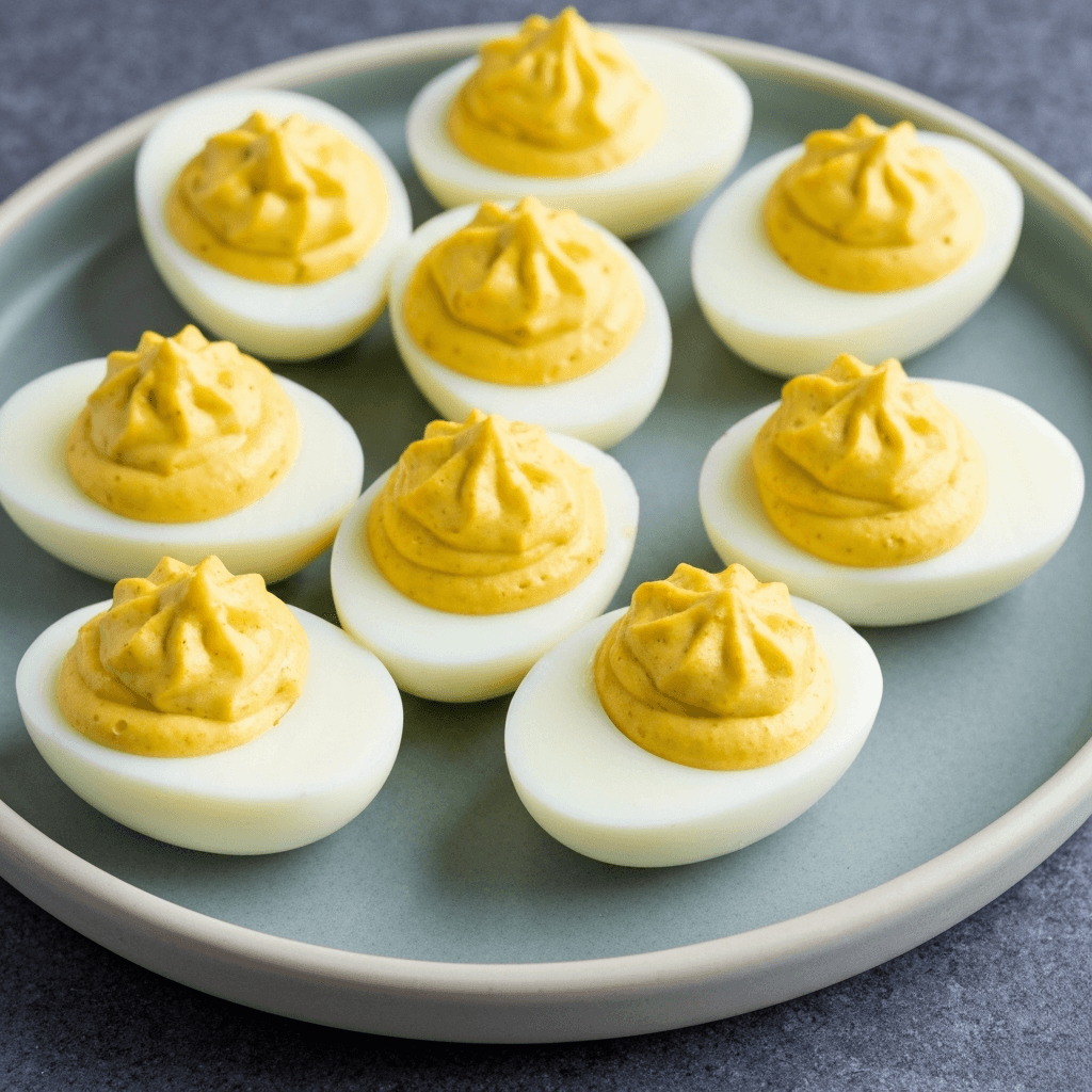 Papa a la Huancaína Deviled Eggs