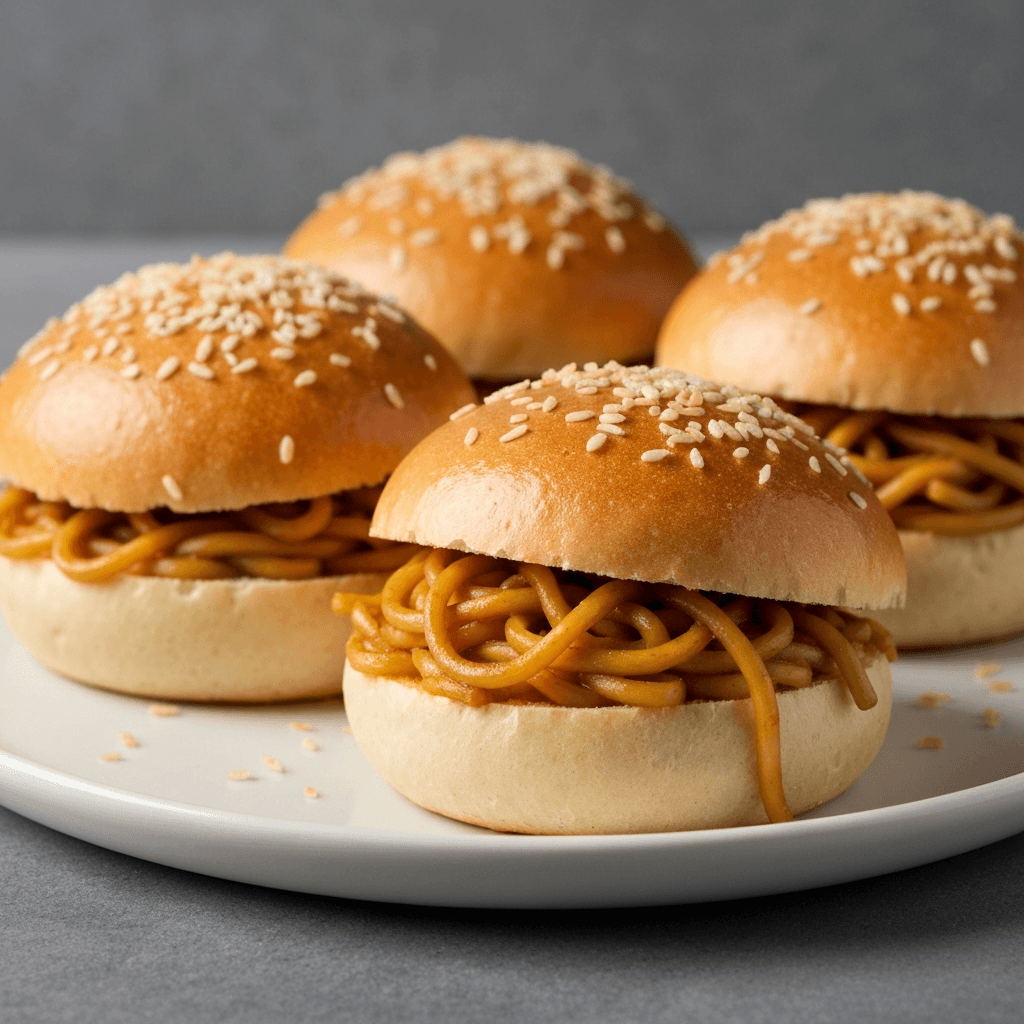 Sourdough Curry Mee Buns with Coconut Flakes