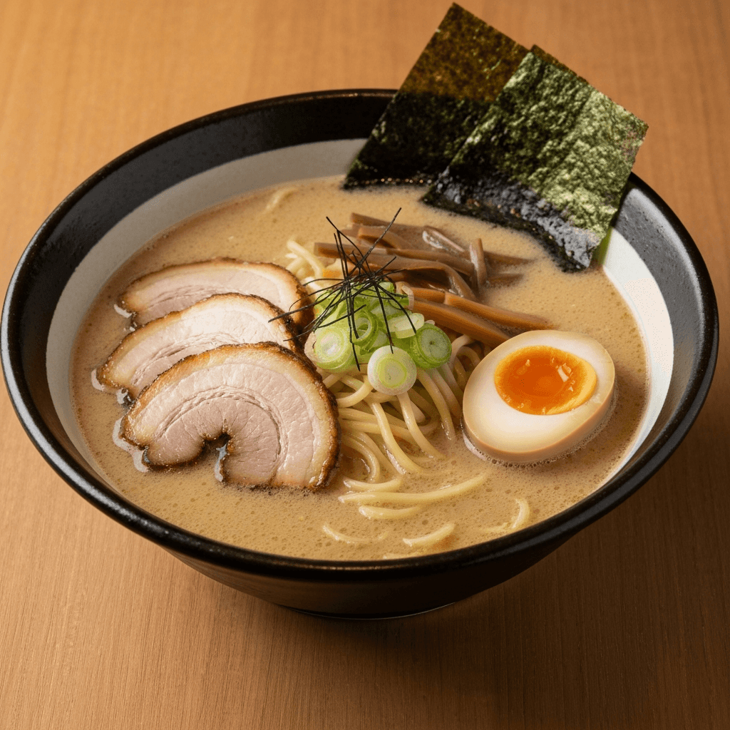 Tonkotsu Ramen with Black Garlic Oil