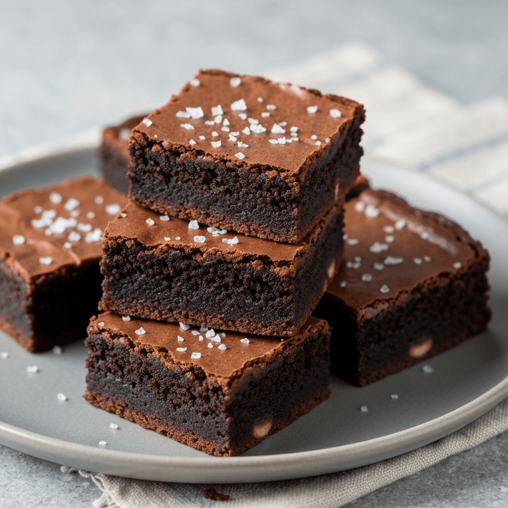 Mole Negro Brownies with Sea Salt