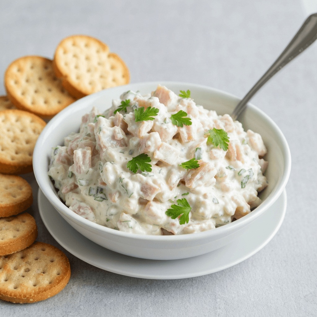 Smoked Whitefish Dip with Rye Crackers