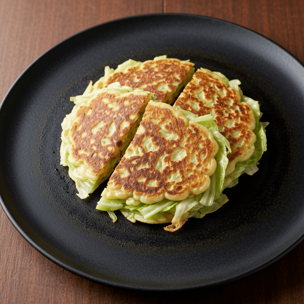 Japanese Cabbage Pancakes (Okonomiyaki)