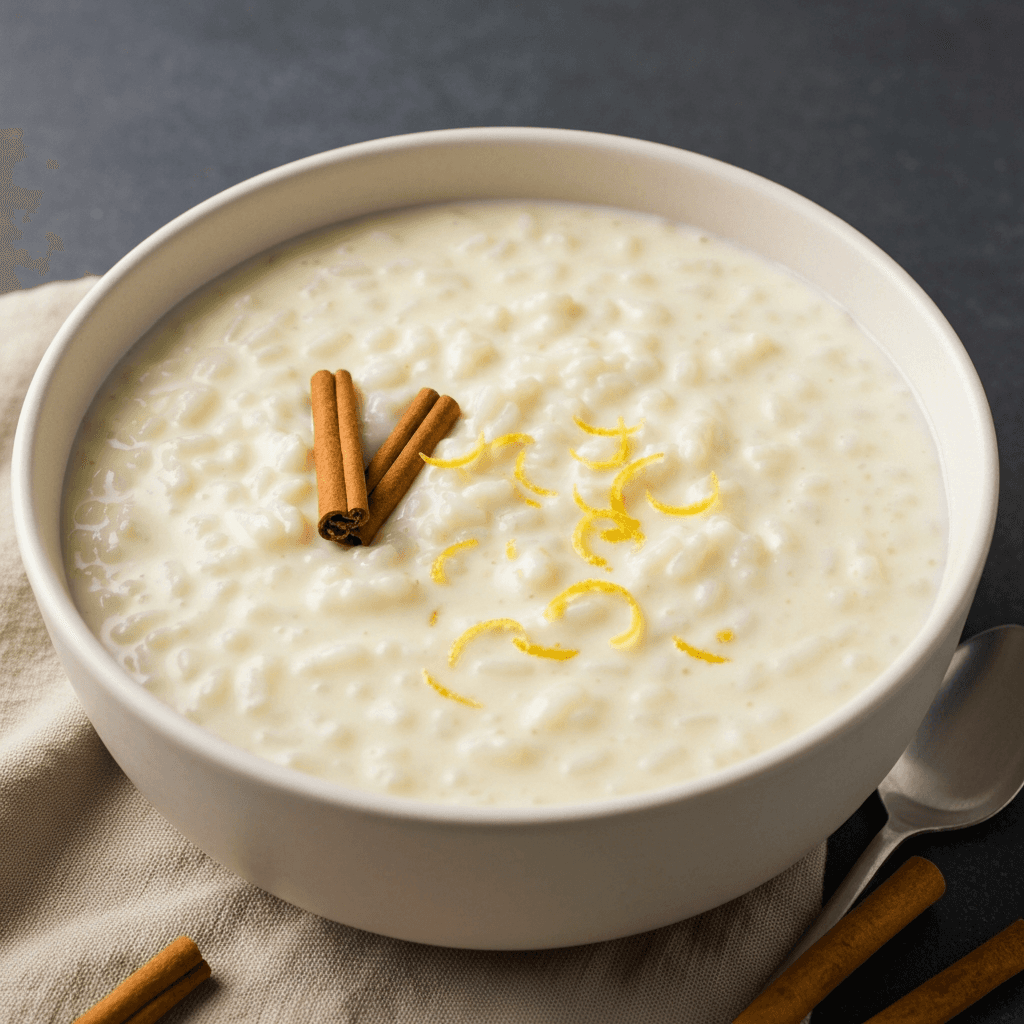 Spanish Rice Pudding (Arroz con Leche) with Cinnamon & Lemon
